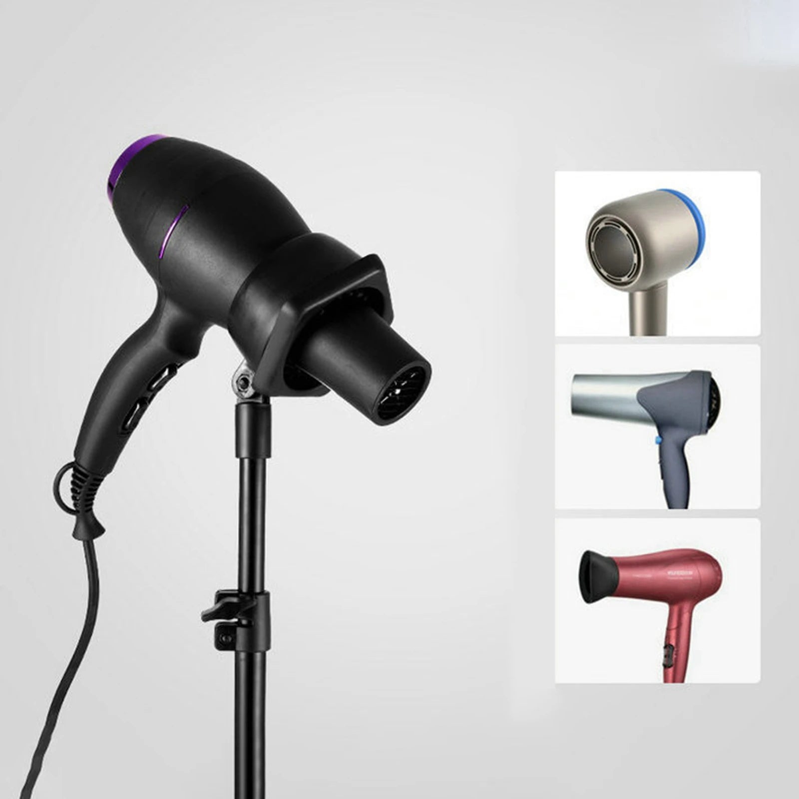 Adjustable Hair Dryer Holder Floor Stand Hands Free